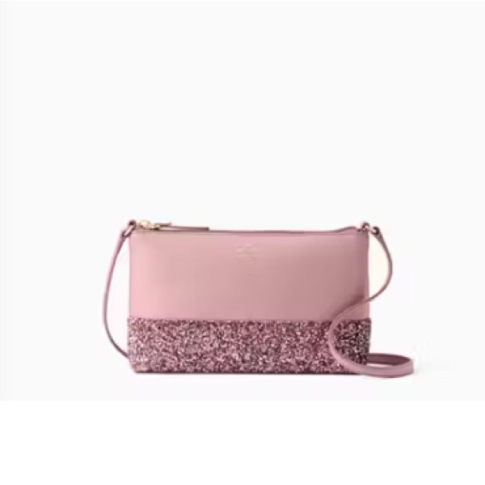 Kate Spade Pink Glitter Crossbody Bag Greta Court Glitter Ramey crossbody